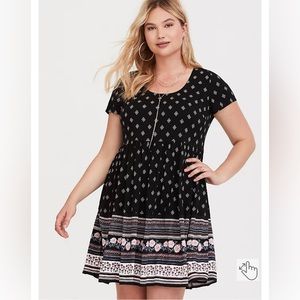 Torrid - MINI CHALLIS SKATER DRESS
